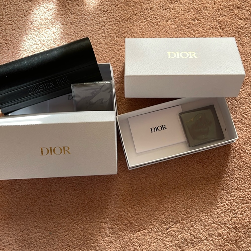 DIOR (2) boxes one with case and one without